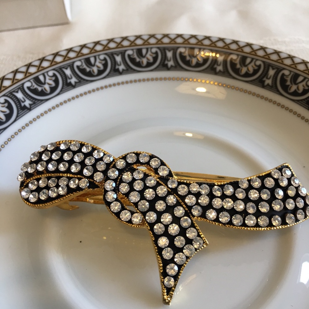 Hair clip 💕Fashion crystal rhinestone knot bow - Picture 2 of 4